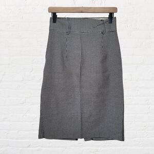 Maggie Lawrence Collection Vintage Black and White Checked Pencil Skirt, Size 10